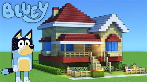 Minecraft Tutorial How To Make Blueys House The Heeler House Bluey