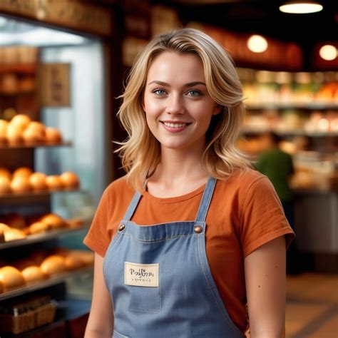 Premium Photo Woman Entrepreneur Shopkeeper Welcoming Customers At