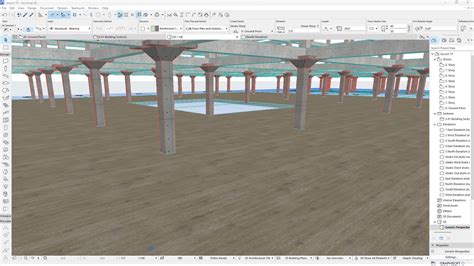 ARCHICAD Lesson 15 Column And Pillar Beam Slab Tool Pavement