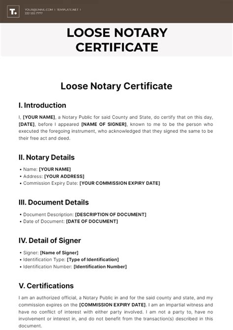 Page 2 Free Notary Templates And Examples Edit Online And Download