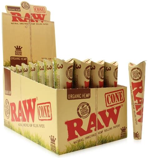 Raw Organic Hemp King Pre Rolled Cones 3pk Cb Distributors