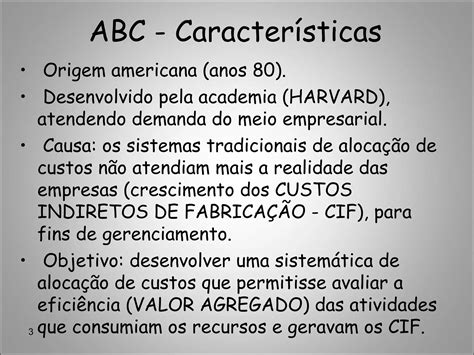 Capitulo 7 Abc Custeio Baseado Em Atividades PPT