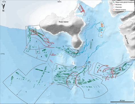 The Variety And Distribution Of Submarine Glacial Landforms And