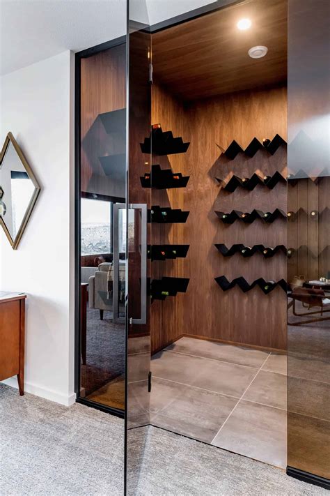 16 Sophisticated Mid-Century Modern Wine Cellar Designs