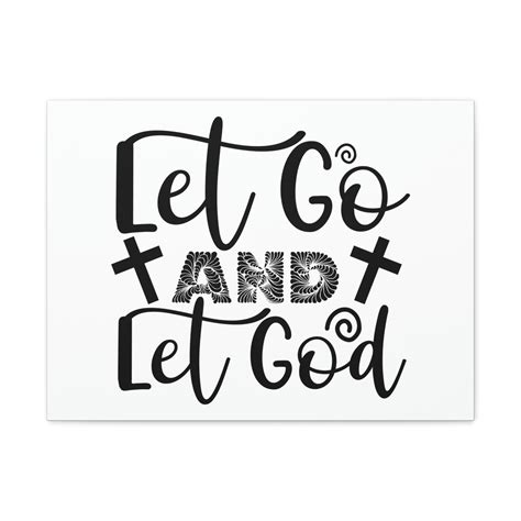 Scripture Walls Let Go And Let God John 1427 Cross Christian Wall Art