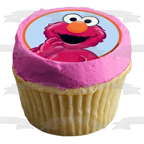 Sesame Street Elmo Bert Oscar The Grouch Cookie Monster Ernie Abby Cadabby Edible Cupcake Topper