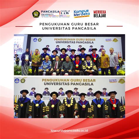 Universitas Pancasila Mengukuhkan Enam Guru Besar Fakultas Hukum