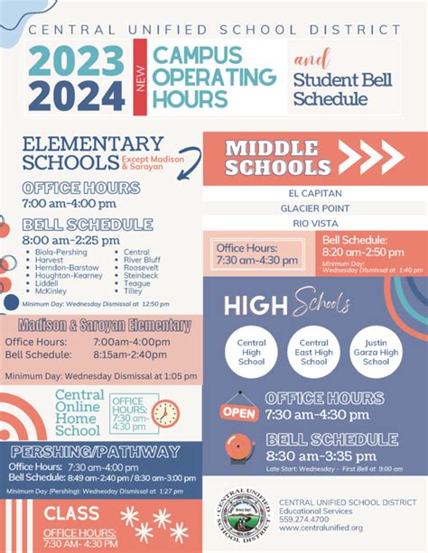 Central Unified School District Calendar Celka Darlene