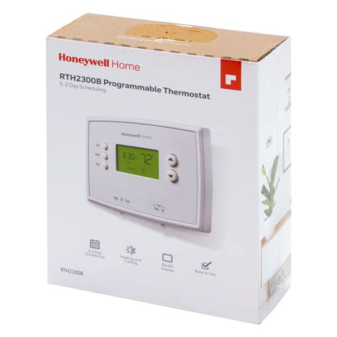 Honeywell Rth2300b Programmable Thermostat 5 2 Day With Digital Display