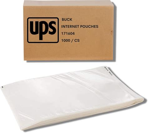 Amazon 100 Pack Buck UPS Shipping Label Pouches 6 5 X 10