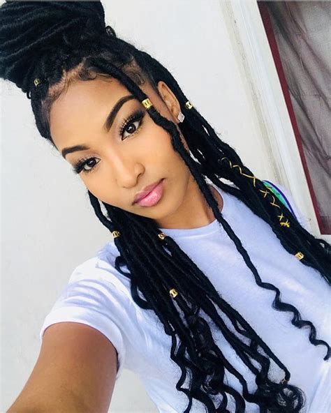 Tag This Beauty Please ️😍 Faux Locs Hairstyles Braided Prom Hair