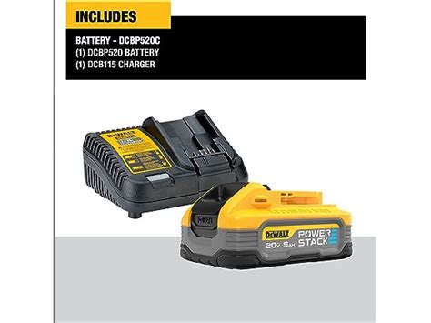 Dewalt Dcbp520c Powerstack 20v Max 5ah Battery Kit