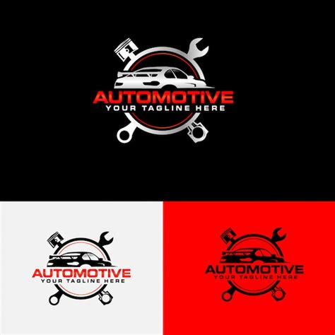 Colección de logotipos de empresas de servicios de automóviles Vector