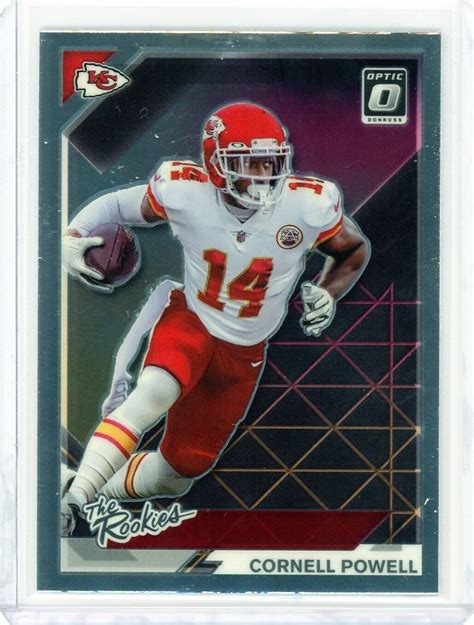 2021 Panini Donruss Optic Cornell Powell The Rookies RC TR 20 Chiefs