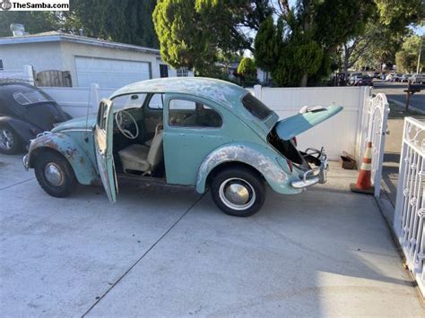 TheSamba VW Classifieds VW Bug 1962 Turquoise Patina Beauty