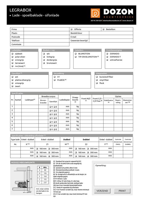 Legrabox Formulier Maatwerk Blum By Dozon Bouwtechniek Issuu