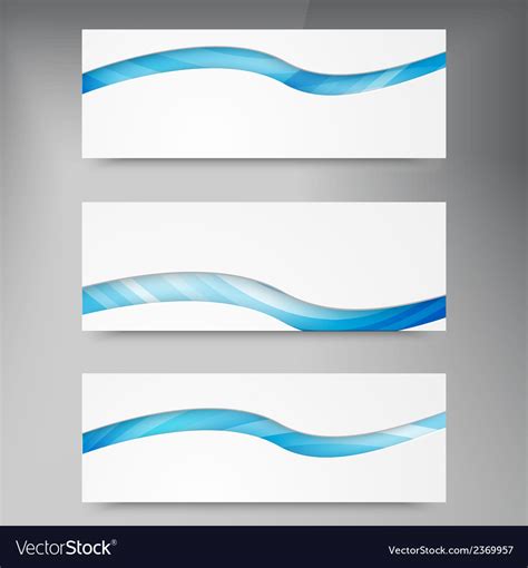 Set Modern Banners Royalty Free Vector Image Vectorstock