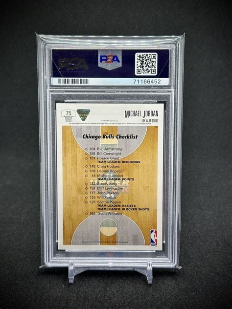 Michael Jordan 1991 Upper Deck Michael Jordan Bulls Checklist PSA 9