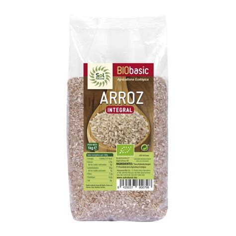 Solnatural Arroz Integral Redondo Bio 1000g PromoFarma