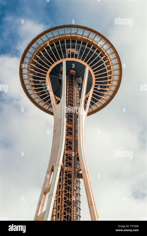 Space Needle Tower Seattle Washington Usa Stock Photo Alamy