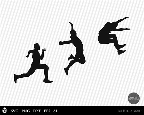 Long Jump Svg Clipart Long Jump Svg Track And Field Png Long Jump The