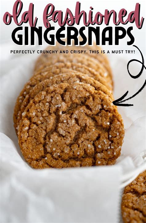 Gingersnap Cookies Recipe Ginger Snap Cookies Ginger Snap Cookies