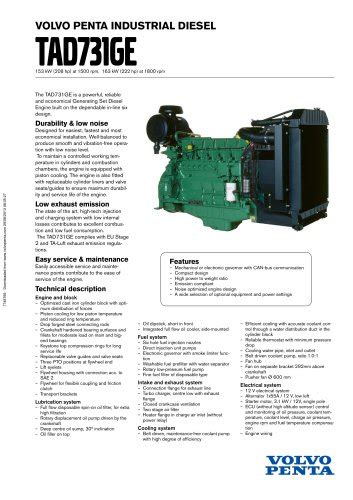 Product Guide Commercial Volvo Penta PDF Catalogs Technical