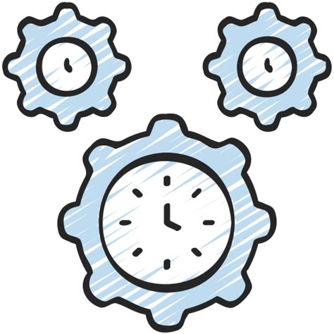 Time Management Juicy Fish Sketchy Icon