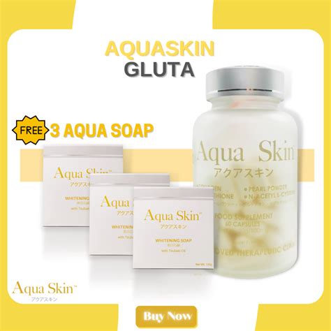 AQUA SKIN Glutathione With Collagen NAC Gluta Capsule Authentic Japan