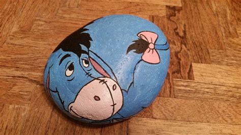 Cartoon Collection Eeyore Painted Rock Painted Rock Animals