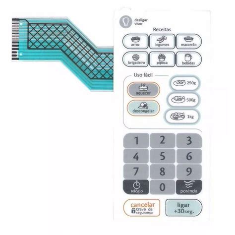 Membrana Compativel Microondas Consul Cms18bb W10187230 Loja Do