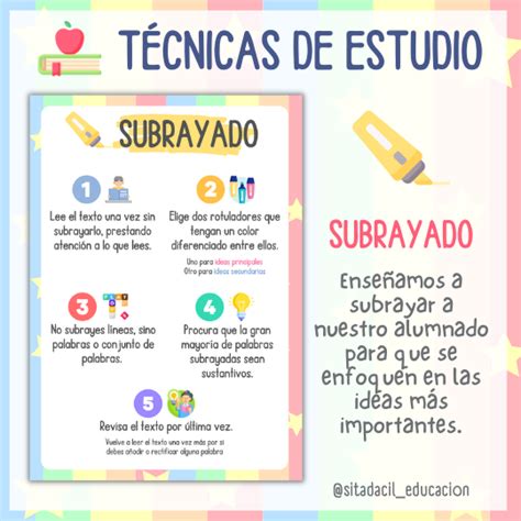 T Cnicas De Estudio Subrayado