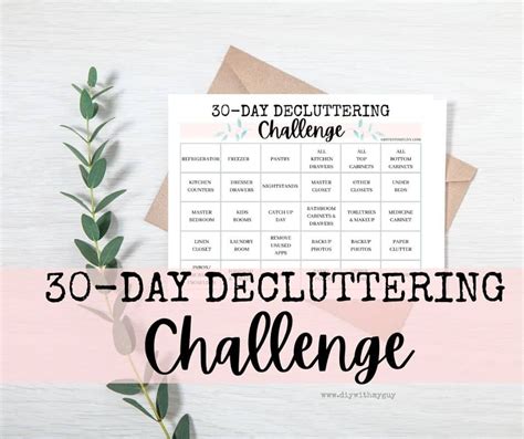 30 Day Declutter Challenge For A Clutter Free Home DIY With My Guy