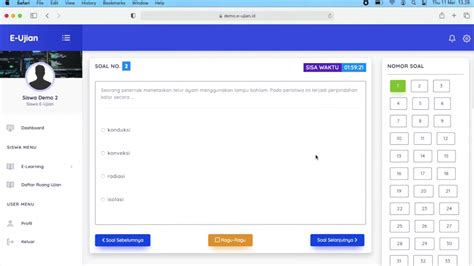 Cara Mengerjakan Ujian CBT E Ujian Id Sebagai Siswa YouTube