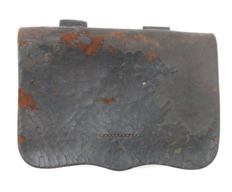 Confederate Identified Civil War Pistol Cartridge Box Belonging To