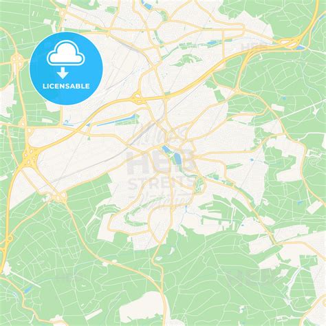 Boblingen, Germany Vector Map - Classic Colors - HEBSTREITS