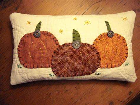 Primitive Folk Art Pumpkin Halloween Thanksgiving Pillow Autumn Fall