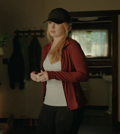 Red Sports Jacket Of Alexandra Breckenridge As Mel Monroe In Virgin River