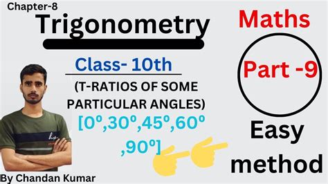 Trigonometric Ratio Of Some Particular Angles By