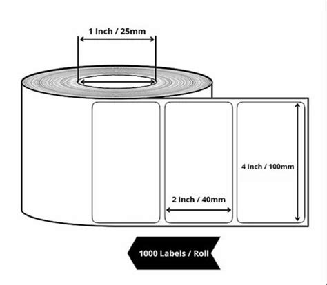 Plain Chromo Barcode Label Roll White At Rs 200 Roll National