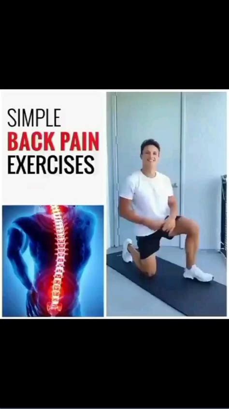 simple Back pain exercises | Back pain exercises, Back pain, Back exercises