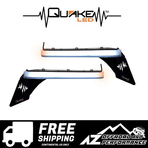 Quake Led Slim Fender Chop Kit Drl Sequen Turn Signal Lights For Jl