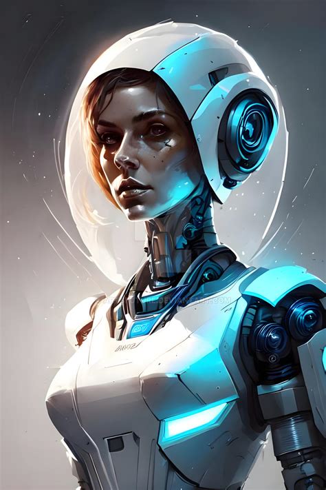 White Robot Girl By Artsfuture On Deviantart