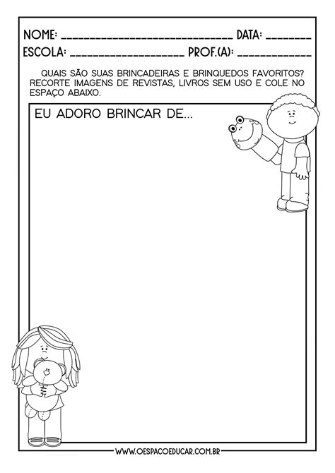 Atividades Para Crianças Imprimir Braincp