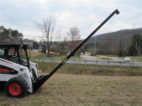 21′ Manual Telescopic Boom Pole Fits Skid Steer Quick Attach Skid