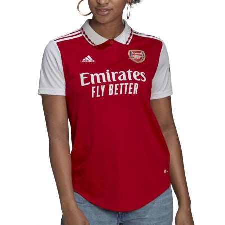 Camiseta Mujer Adidas Arsenal Rojo Blanco Futbolmania