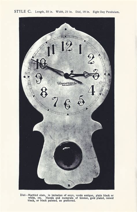 Chelsea Clock Museum - Vermont Clock Co. Catalog