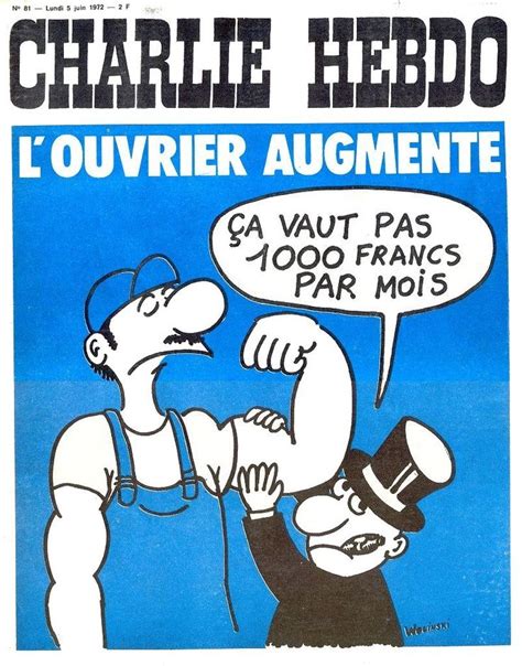 Charlie Hebdo N Lundi Juin Couverture De Wolinski La