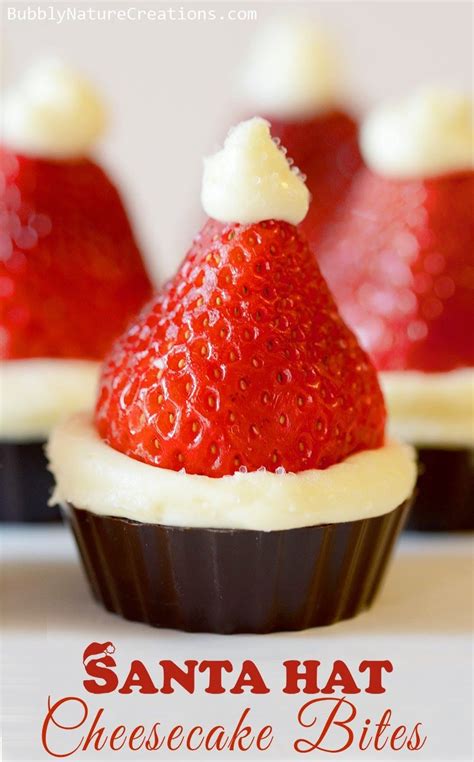 Easy Homesteading Santa Hat Cheesecake Bites Recipe No Bake