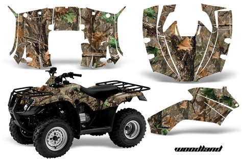 Atv Decal Graphics Kit Quad Wrap For Honda Fourtrax Recon 2005 2018 Woodland Co Accessories